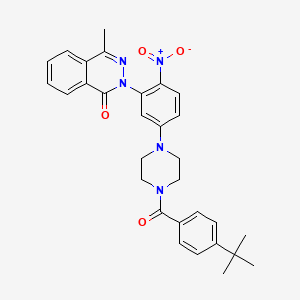 molecular formula C30H31N5O4 B4106002 2-{5-[4-(4-tert-butylbenzoyl)-1-piperazinyl]-2-nitrophenyl}-4-methyl-1(2H)-phthalazinone 