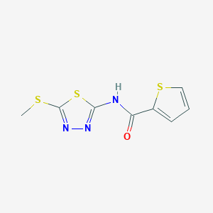 N-[5-(methylthio)-1,3,4-thiadiazol-2-yl]-2-thiophenecarboxamide