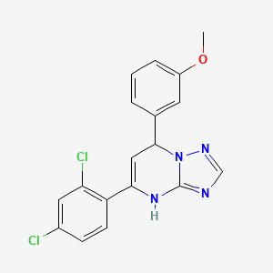 5-(2,4-dichlorophenyl)-7-(3-methoxyphenyl)-4,7-dihydro[1,2,4]triazolo[1,5-a]pyrimidine