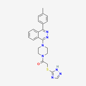 molecular formula C23H23N7OS B4106025 1-(4-methylphenyl)-4-{4-[(4H-1,2,4-triazol-3-ylthio)acetyl]-1-piperazinyl}phthalazine 