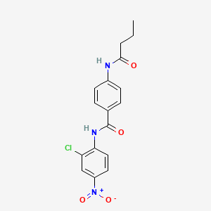 4-(butyrylamino)-N-(2-chloro-4-nitrophenyl)benzamide