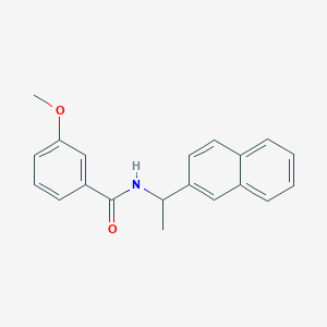 molecular formula C20H19NO2 B4106037 3-methoxy-N-[1-(2-naphthyl)ethyl]benzamide 