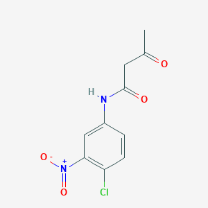 molecular formula C10H9ClN2O4 B410605 N-{4-chloro-3-nitrophenyl}-3-oxobutanamide 
