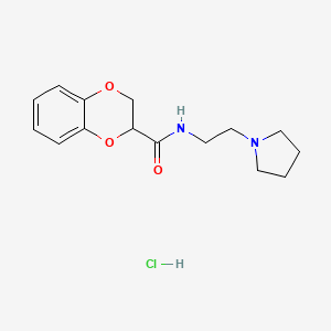 N-[2-(1-pyrrolidinyl)ethyl]-2,3-dihydro-1,4-benzodioxine-2-carboxamide hydrochloride