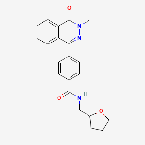 4-(3-methyl-4-oxo-3,4-dihydro-1-phthalazinyl)-N-(tetrahydro-2-furanylmethyl)benzamide