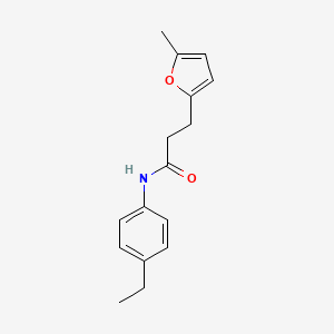 molecular formula C16H19NO2 B4106103 N-(4-ethylphenyl)-3-(5-methyl-2-furyl)propanamide 