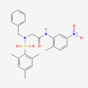 N~2~-benzyl-N~2~-(mesitylsulfonyl)-N~1~-(2-methyl-5-nitrophenyl)glycinamide