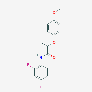 molecular formula C16H15F2NO3 B4106121 N-(2,4-difluorophenyl)-2-(4-methoxyphenoxy)propanamide 