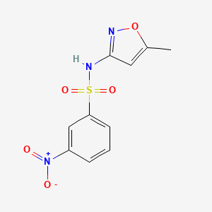 molecular formula C10H9N3O5S B4106161 N-(5-methyl-3-isoxazolyl)-3-nitrobenzenesulfonamide 