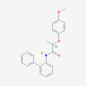 molecular formula C22H21NO3 B4106163 N-2-biphenylyl-2-(4-methoxyphenoxy)propanamide 