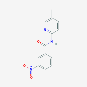 4-methyl-N-(5-methylpyridin-2-yl)-3-nitrobenzamide