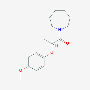 molecular formula C16H23NO3 B4106194 1-[2-(4-methoxyphenoxy)propanoyl]azepane 