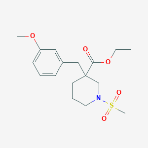 ethyl 3-(3-methoxybenzyl)-1-(methylsulfonyl)-3-piperidinecarboxylate