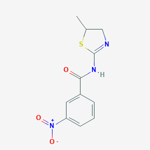molecular formula C11H11N3O3S B410624 N-(5-methyl-4,5-dihydrothiazol-2-yl)-3-nitrobenzamide 
