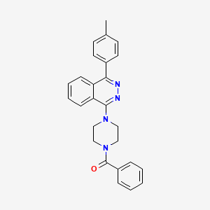 molecular formula C26H24N4O B4106247 1-(4-benzoyl-1-piperazinyl)-4-(4-methylphenyl)phthalazine 