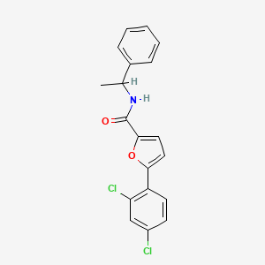 molecular formula C19H15Cl2NO2 B4106257 5-(2,4-dichlorophenyl)-N-(1-phenylethyl)-2-furamide 