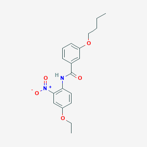3-butoxy-N-{4-ethoxy-2-nitrophenyl}benzamide