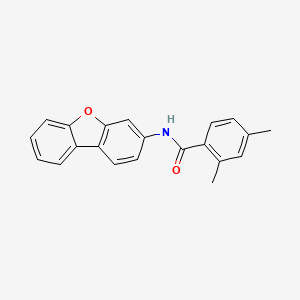 molecular formula C21H17NO2 B4106344 N-dibenzo[b,d]furan-3-yl-2,4-dimethylbenzamide 