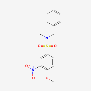 N-benzyl-4-methoxy-N-methyl-3-nitrobenzenesulfonamide