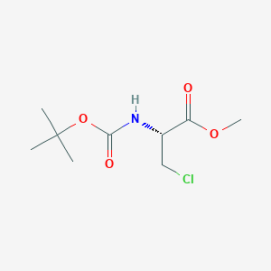 molecular formula C9H16ClNO4 B041064 甲基 N-叔丁氧羰基-3-氯-L-丙氨酸盐 CAS No. 651035-84-6