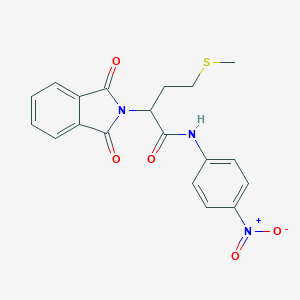 2-(1,3-dioxo-1,3-dihydro-2H-isoindol-2-yl)-N-{4-nitrophenyl}-4-(methylsulfanyl)butanamide