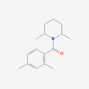 molecular formula C16H23NO B4106408 1-(2,4-dimethylbenzoyl)-2,6-dimethylpiperidine 