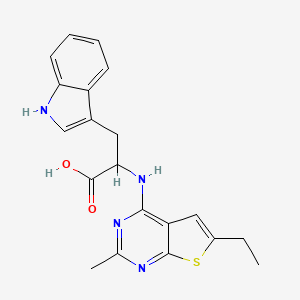 molecular formula C20H20N4O2S B4106424 N-(6-ethyl-2-methylthieno[2,3-d]pyrimidin-4-yl)tryptophan 