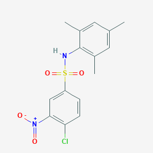 molecular formula C15H15ClN2O4S B410643 4-chloro-3-nitro-N-mesitylbenzenesulfonamide 