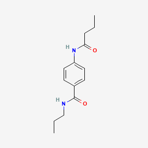 molecular formula C14H20N2O2 B4106478 4-(butyrylamino)-N-propylbenzamide 