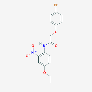 molecular formula C16H15BrN2O5 B410648 2-(4-bromophenoxy)-N-{4-ethoxy-2-nitrophenyl}acetamide 