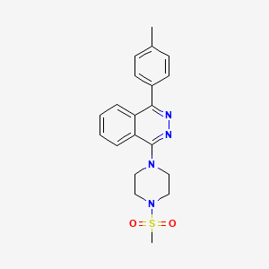 molecular formula C20H22N4O2S B4106493 1-(4-methylphenyl)-4-[4-(methylsulfonyl)-1-piperazinyl]phthalazine 