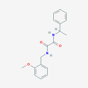 molecular formula C18H20N2O3 B4106515 N-(2-methoxybenzyl)-N'-(1-phenylethyl)ethanediamide 