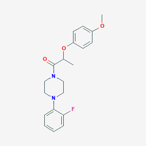 1-(2-fluorophenyl)-4-[2-(4-methoxyphenoxy)propanoyl]piperazine