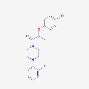 molecular formula C20H23FN2O3 B4106525 1-(2-fluorophenyl)-4-[2-(4-methoxyphenoxy)propanoyl]piperazine 