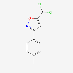 molecular formula C11H9Cl2NO B4106528 5-(dichloromethyl)-3-(4-methylphenyl)isoxazole 
