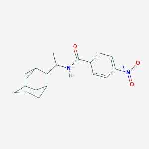 molecular formula C19H24N2O3 B410653 N-[1-(2-adamantyl)ethyl]-4-nitrobenzamide 