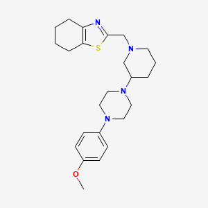 molecular formula C24H34N4OS B4106601 2-({3-[4-(4-methoxyphenyl)-1-piperazinyl]-1-piperidinyl}methyl)-4,5,6,7-tetrahydro-1,3-benzothiazole 
