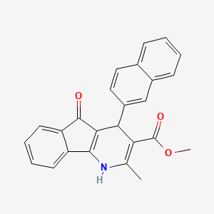 methyl 2-methyl-4-(2-naphthyl)-5-oxo-4,5-dihydro-1H-indeno[1,2-b]pyridine-3-carboxylate