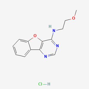 molecular formula C13H14ClN3O2 B4106622 N-(2-methoxyethyl)[1]benzofuro[3,2-d]pyrimidin-4-amine hydrochloride 