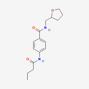 4-(butyrylamino)-N-(tetrahydro-2-furanylmethyl)benzamide