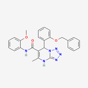 molecular formula C26H24N6O3 B4106629 7-[2-(benzyloxy)phenyl]-N-(2-methoxyphenyl)-5-methyl-4,7-dihydrotetrazolo[1,5-a]pyrimidine-6-carboxamide 