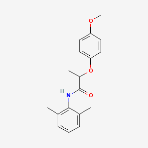 molecular formula C18H21NO3 B4106648 N-(2,6-dimethylphenyl)-2-(4-methoxyphenoxy)propanamide 