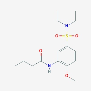 N-{5-[(diethylamino)sulfonyl]-2-methoxyphenyl}butanamide