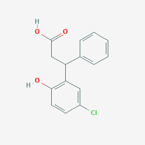 molecular formula C15H13ClO3 B4106718 3-(5-chloro-2-hydroxyphenyl)-3-phenylpropanoic acid 