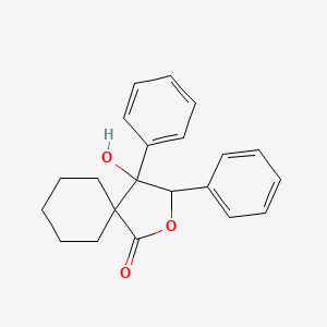 molecular formula C21H22O3 B4106724 4-hydroxy-3,4-diphenyl-2-oxaspiro[4.5]decan-1-one 