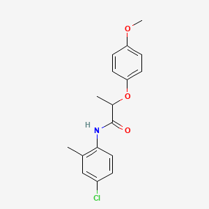 molecular formula C17H18ClNO3 B4106728 N-(4-chloro-2-methylphenyl)-2-(4-methoxyphenoxy)propanamide 