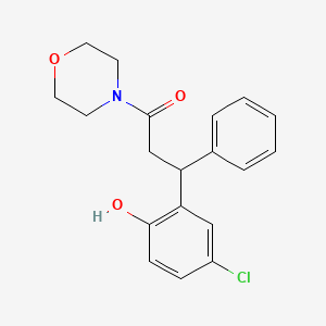 4-chloro-2-[3-(4-morpholinyl)-3-oxo-1-phenylpropyl]phenol