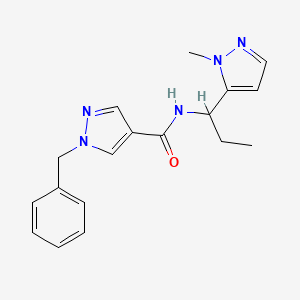 1-benzyl-N-[1-(1-methyl-1H-pyrazol-5-yl)propyl]-1H-pyrazole-4-carboxamide