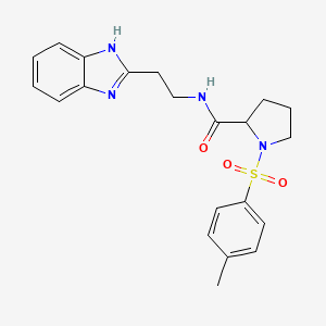 N-[2-(1H-benzimidazol-2-yl)ethyl]-1-[(4-methylphenyl)sulfonyl]prolinamide