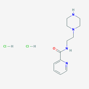 molecular formula C12H20Cl2N4O B4106806 N-[2-(1-piperazinyl)ethyl]-2-pyridinecarboxamide dihydrochloride 